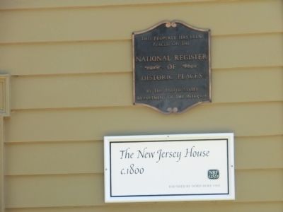 The New Jersey House Marker image. Click for full size.