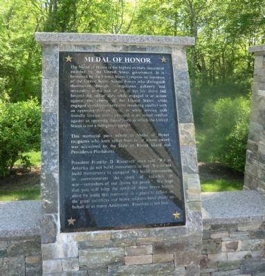 Medal of Honor-Honor Roll Marker. Click for full size. Medal of Honor-Honor Roll Marker image. Click for full size.