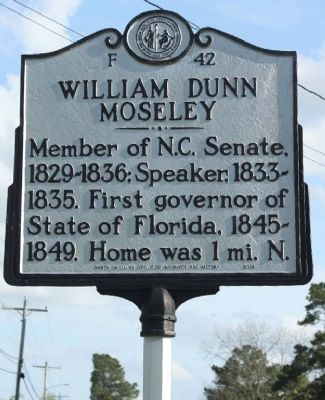 William Dunn Moseley Marker image. Click for full size.