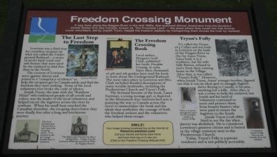 Freedom Crossing Monument Marker image. Click for full size.