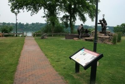 Freedom Crossing Monument Marker. Click for full size. Freedom Crossing Monument Marker image. Click for full size.