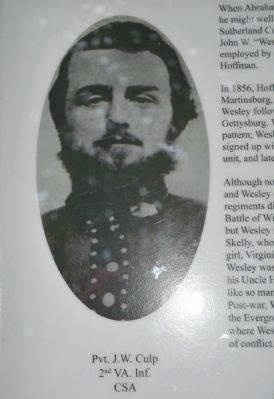 Private John Wesley Culp image. Click for full size.