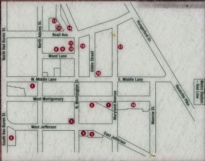 Map -- African American Heritage Walking Tour image. Click for full size.