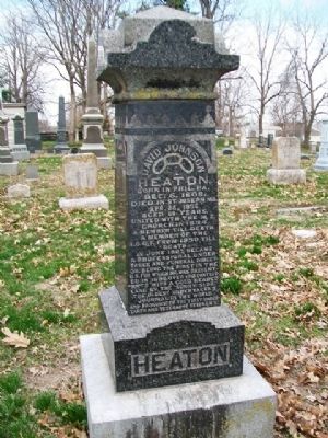 David Johnson Heaton Monument image. Click for full size.