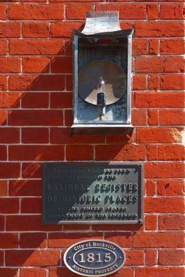 National Register Plaque<br> & City of Rockville Historic Property Plaque image. Click for full size.