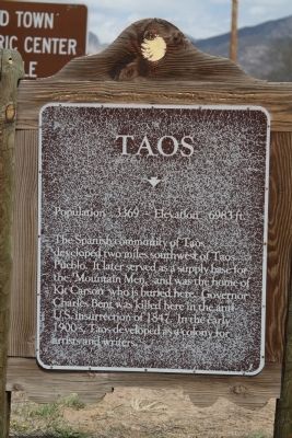 Taos Marker. Click for full size. Taos Marker image. Click for full size.