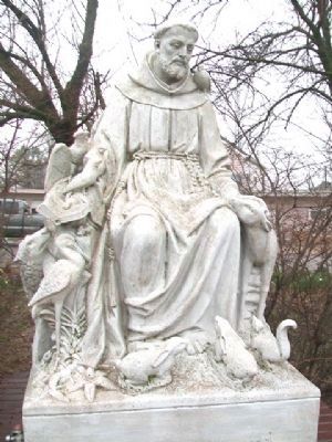 Statue of St. Francis at Sisters Memorial image. Click for full size.
