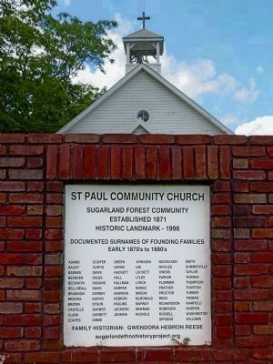St. Paul Community Church Sign image. Click for full size.