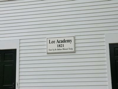 Lee's Academy Marker. Click for full size. Lee's Academy Marker image. Click for full size.