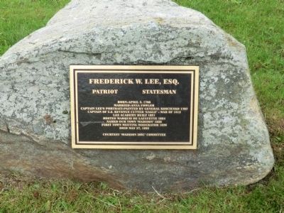 Frederick W. Lee, Esq Marker. Click for full size. Frederick W. Lee, Esq Marker image. Click for full size.