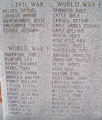 Nodaway County Veterans Memorial. Click for full size. Nodaway County Veterans Memorial image. Click for full size.