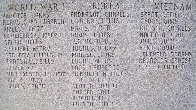 Nodaway County Veterans Memorial. Click for full size. Nodaway County Veterans Memorial image. Click for full size.