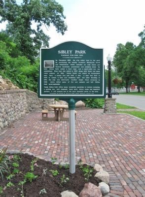 Sibley Park Marker. Click for full size. Sibley Park Marker image. Click for full size.