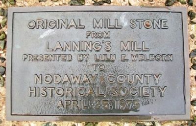 Lanning's Mill Stone Marker image. Click for full size.