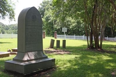 Colonel Issac Hayne State Tribute Marker. Click for full size. Colonel Issac Hayne State Tribute Marker image. Click for full size.