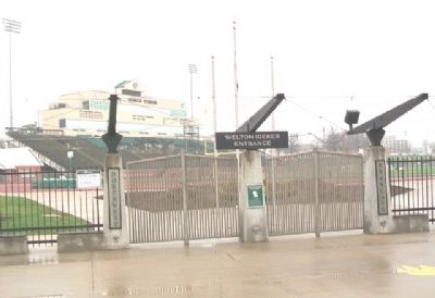Welton Ideker Marker at Bearcat Stadium. Click for full size. Welton Ideker Marker at Bearcat Stadium image. Click for full size.