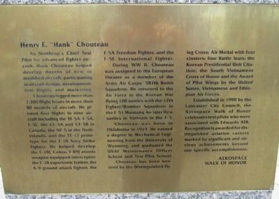 Henry E. "Hank" Chouteau Marker image. Click for full size.