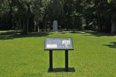 Fateful Choices - The Hanging Of Isaac Hayne Marker and the State Memorial, seen in background image. Click for full size.