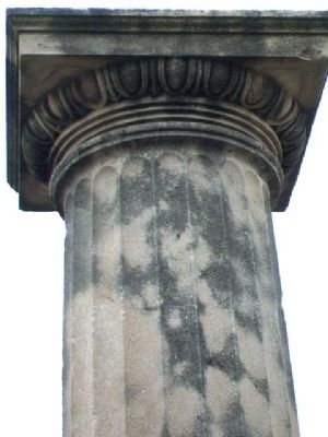 Column Capital Detail at First House in Maryville Marker image. Click for full size.