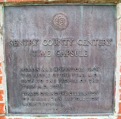 Bicentennial Time Capsule at War Memorial image. Click for full size.