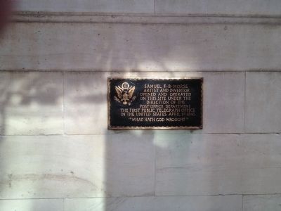 Samuel F. B. Morse Marker. Click for full size. Samuel F. B. Morse Marker image. Click for full size.