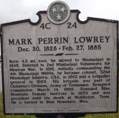 Mark Perrin Lowrey Marker image. Click for full size.