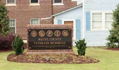 Wayne County Veterans Memorial Marker. Click for full size. Wayne County Veterans Memorial Marker image. Click for full size.