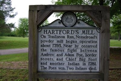 Hartford's Mill Marker image. Click for full size.