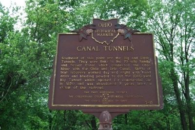 Canal Tunnels Marker image. Click for full size.