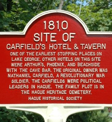 Garfield's Hotel & Tavern Marker image. Click for full size.