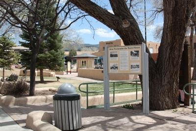 Don Fernando de Taos Plaza Marker. Click for full size. Don Fernando de Taos Plaza Marker image. Click for full size.