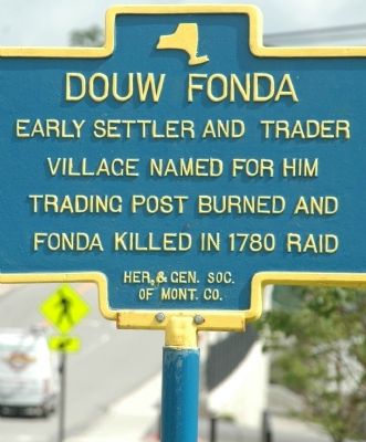 Douw Fonda Marker image. Click for full size.