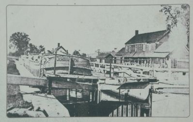 Lock 30 Marker Detail: Photo of Lock, Boat & Store image. Click for full size.