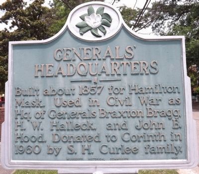 Generals' Headquarters Marker. Click for full size. Generals' Headquarters Marker image. Click for full size.