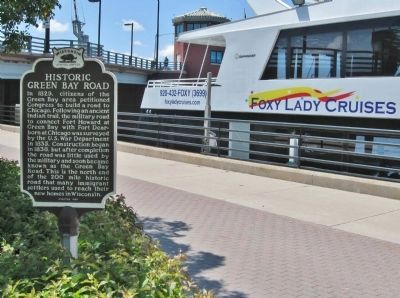 Historic Green Bay Road Marker. Click for full size. Historic Green Bay Road Marker image. Click for full size.