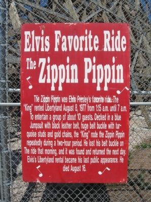 Elvis Favorite Ride Marker image. Click for full size.