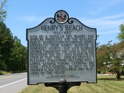 Henry's Beach Marker image. Click for full size.