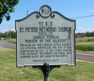 Ye Old St. Peters Methodist Church-Founded 1782 Marker image. Click for full size.