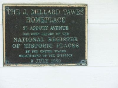 The J. Millard Tawes Homeplace Marker image. Click for full size.