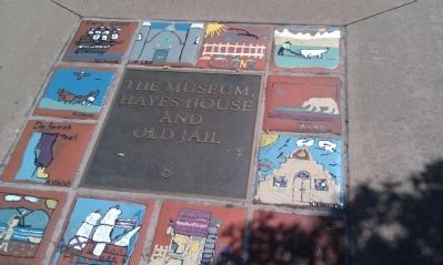 Mosaic Embedded on Sidewalk image. Click for full size.