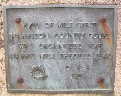 Harrison County Court Marker image. Click for full size.