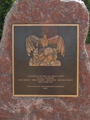 Mohican Veteran's Memorial Marker image. Click for full size.