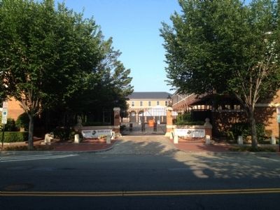 Entrance to Marine Barracks image. Click for full size.
