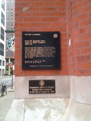 Hotel St. Benedict Flats Marker. Click for full size. Hotel St. Benedict Flats Marker image. Click for full size.