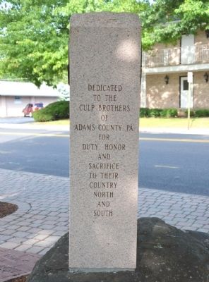 Culp Brothers Memorial. Click for full size. Culp Brothers Memorial image. Click for full size.