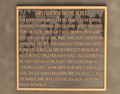 Greyhounds Of The Fleet Marker. Click for full size. Greyhounds Of The Fleet Marker image. Click for full size.