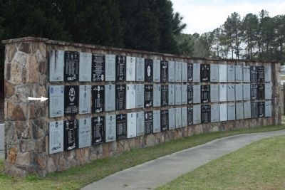 36th BS RCM Marker as indicated by white arrow, on Wall of Heroes. Click for full size. 36th BS RCM Marker as indicated by white arrow, on Wall of Heroes image. Click for full size.