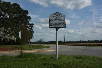 James Glasgow Marker at the intersection of State Highway 58 and Sheppards Ferry Road image. Click for full size.