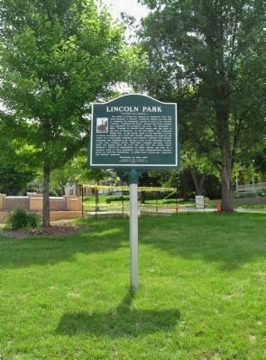 Lincoln Park Marker image. Click for full size.