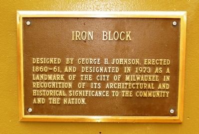 Iron Block Marker image. Click for full size.